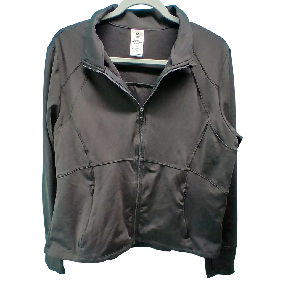 Member's Mark Everyday Extra Warm Jacket XL Black Athleisure Sporty Thumbhole